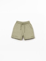 Jersey shorts with linen