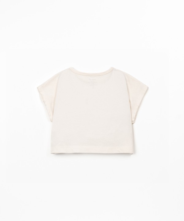 T-shirt in a blend of organic cotton and recycled cotton
