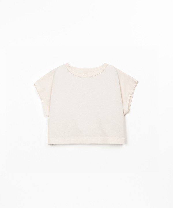 T-shirt in a blend of organic cotton and recycled cotton