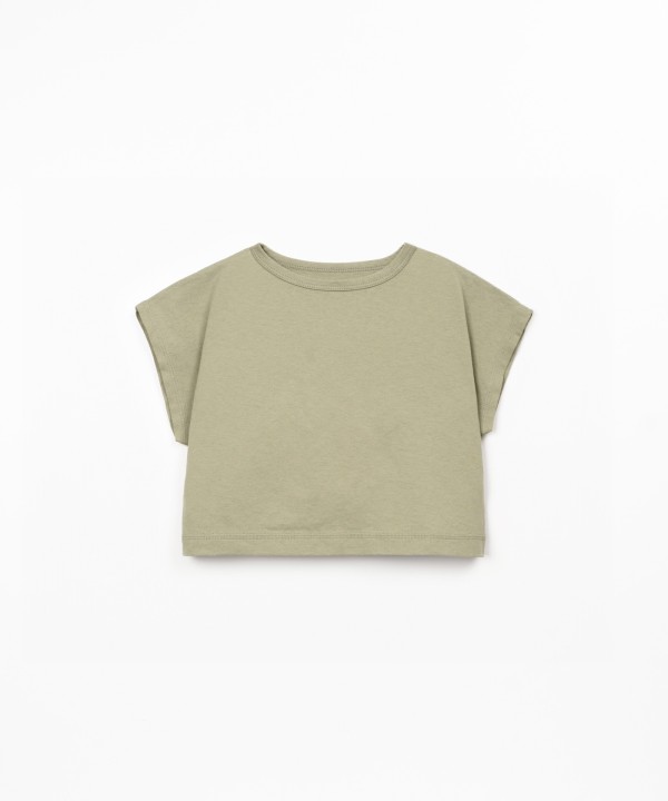 T-shirt in mixture of organic cotton and recycled cotton