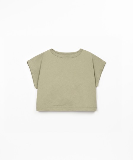 T-shirt in mixture of organic cotton and recycled cotton