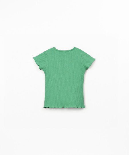 T-shirt in jersey a costine