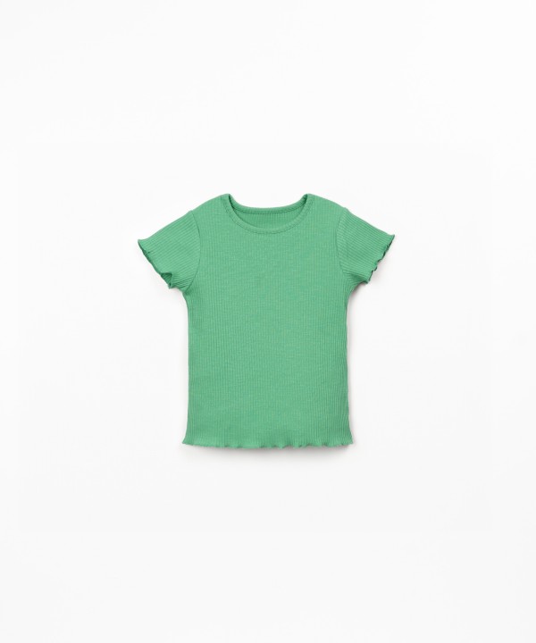 Ribbed jersey t-shirt