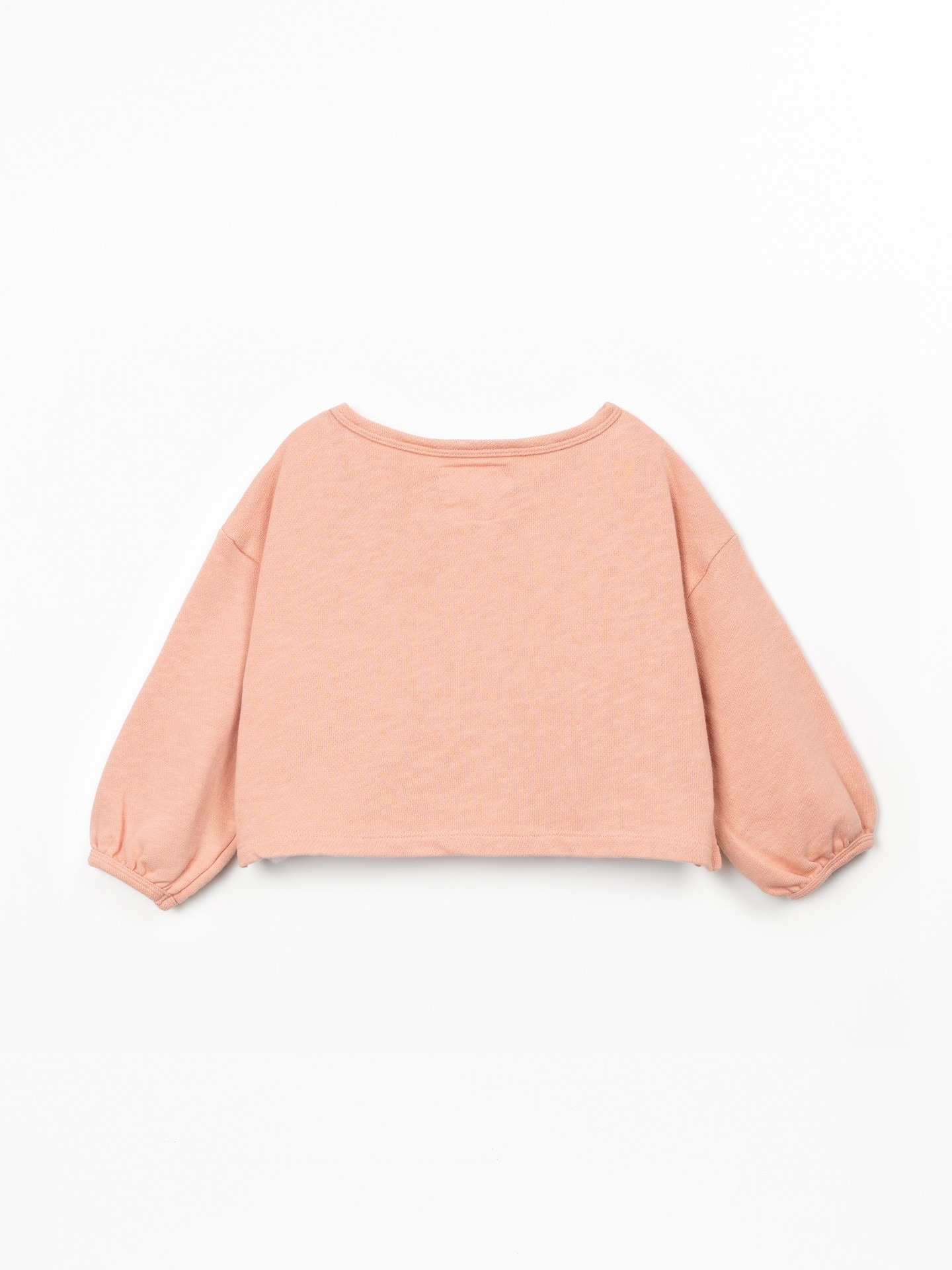 Fleece sweatshirt in organic cotton and cotton