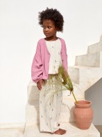 Cardigan en maille avec fibres recycl�es