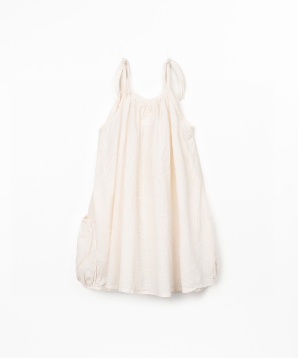 Dress made of organic cotton fabric