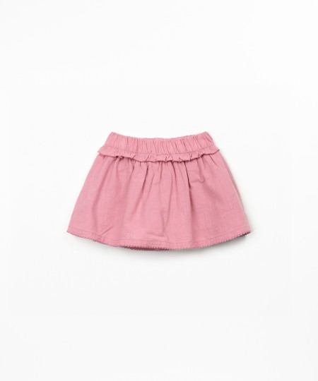 Skort in organic cotton fabric
