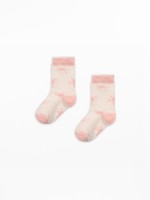 Jacquard socks with small shape pattern