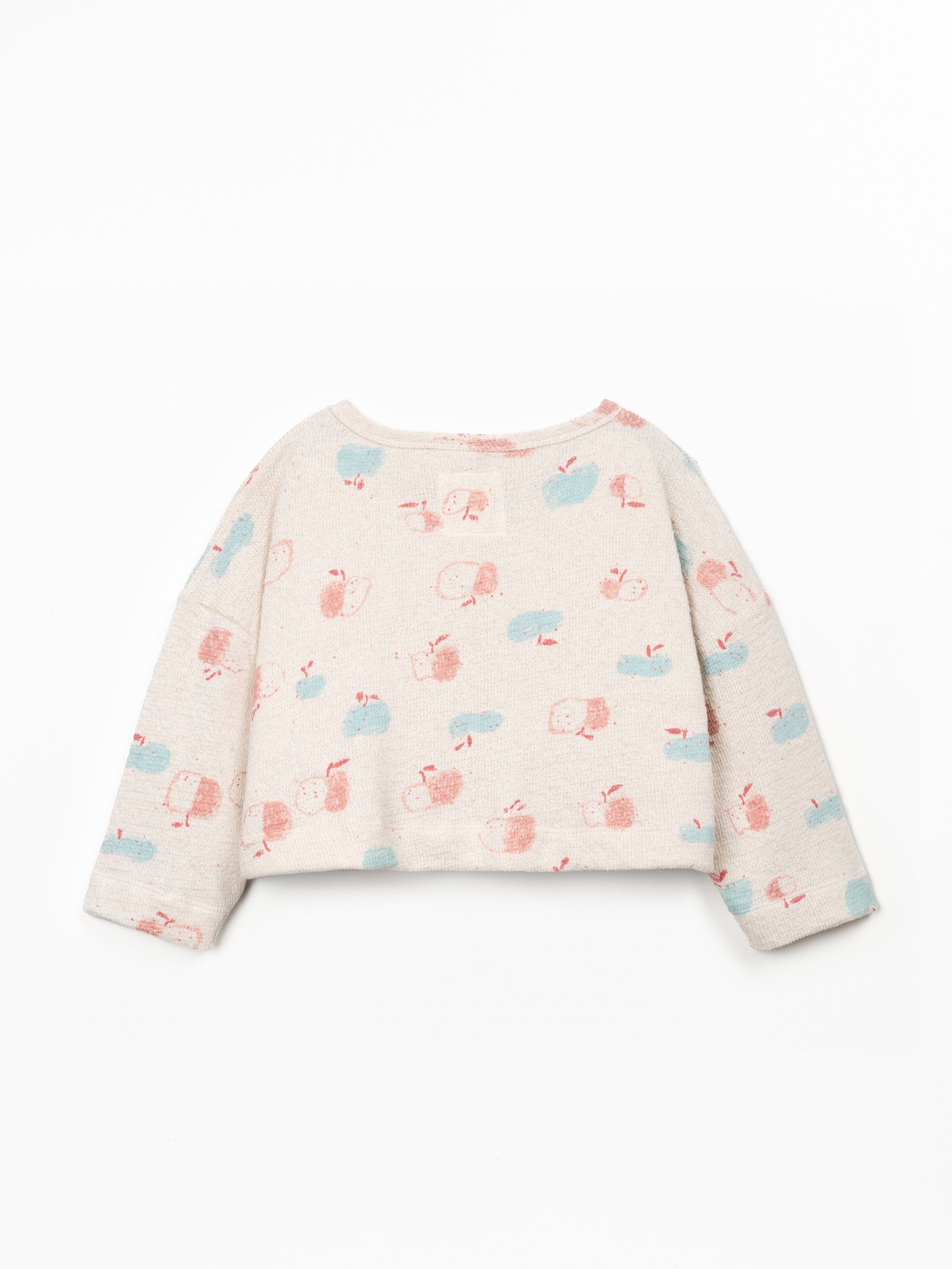 Sweatshirt with wide neckline