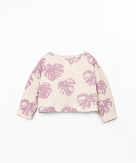 Sweatshirt with wide neckline