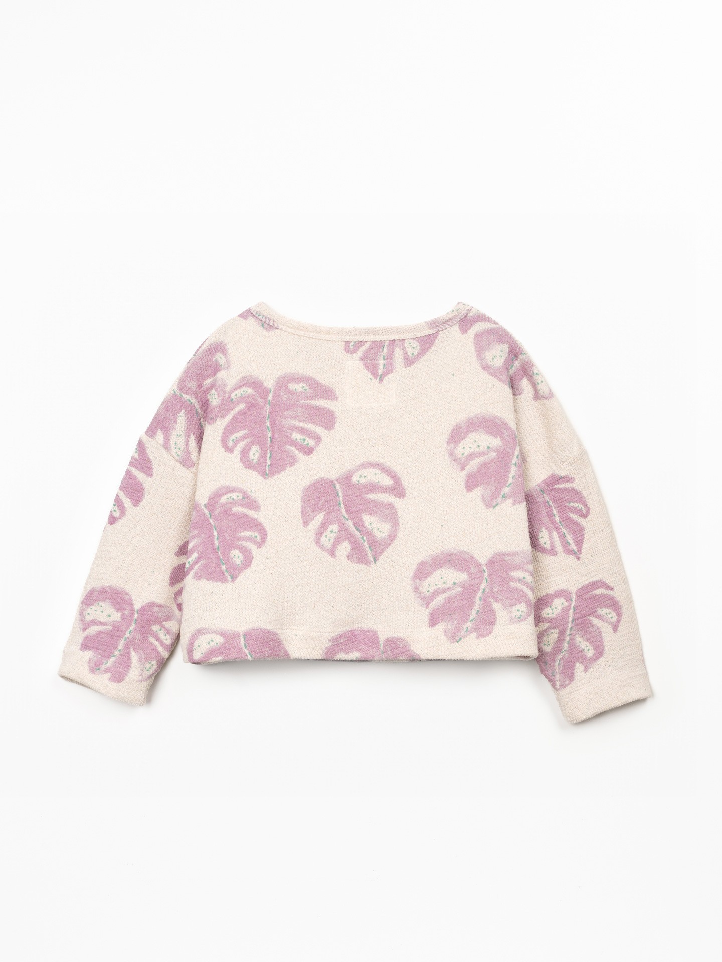 Sweatshirt with wide neckline