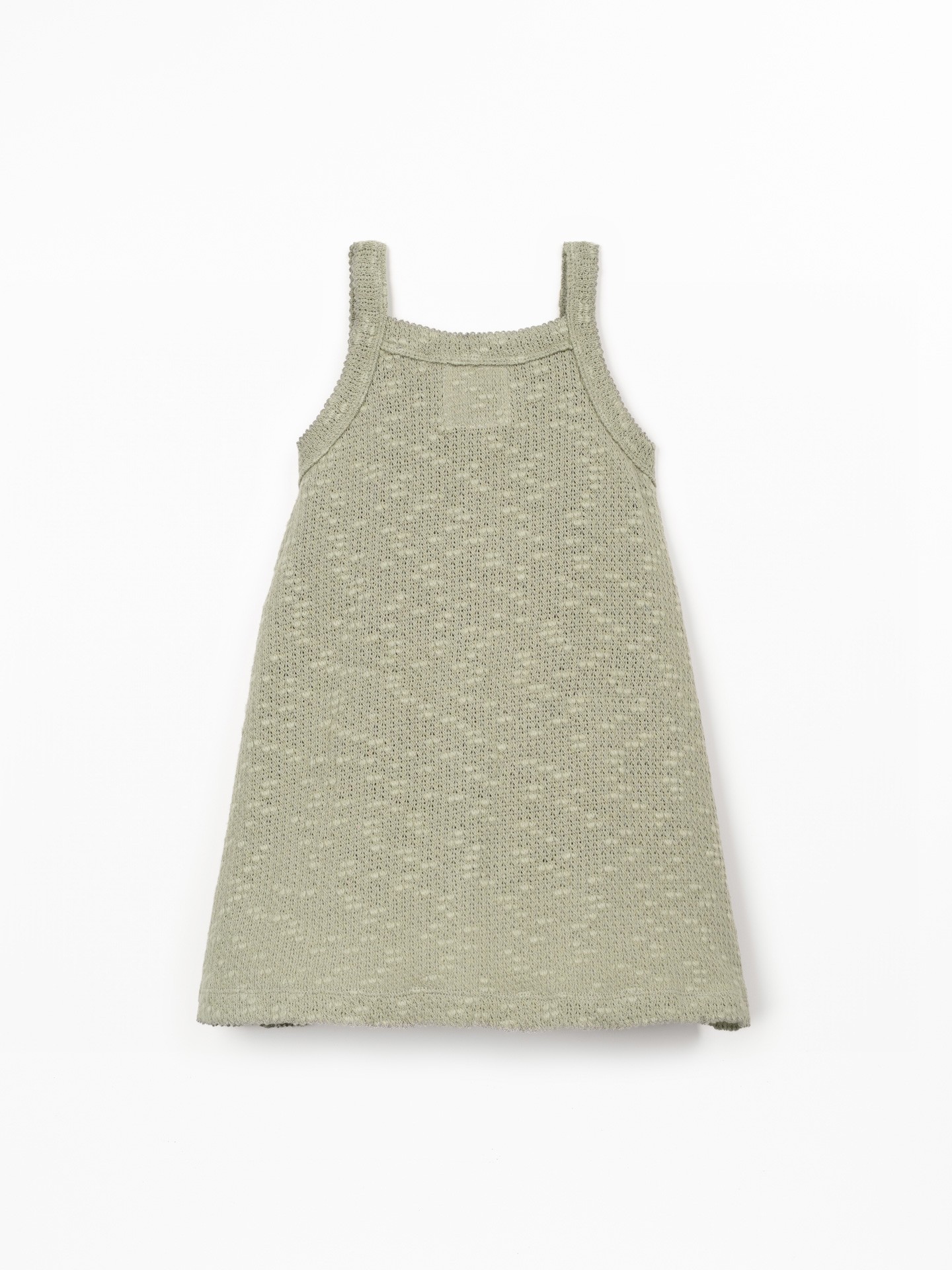 Crochet-effect jersey dress