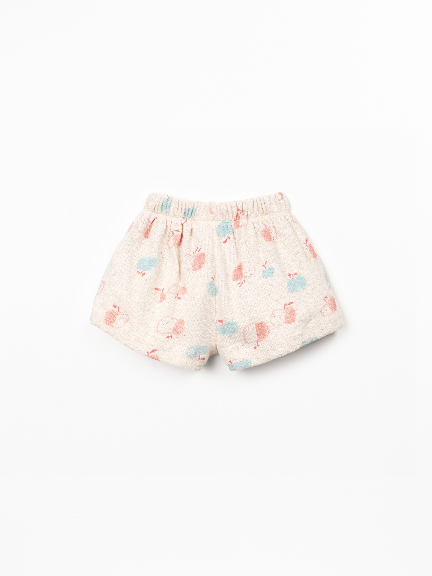 Apple print shorts