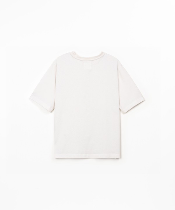 T-shirt in blend of organic and recycled cotton
