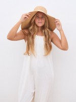 Jersey jumpsuit in organic and recycled cotton