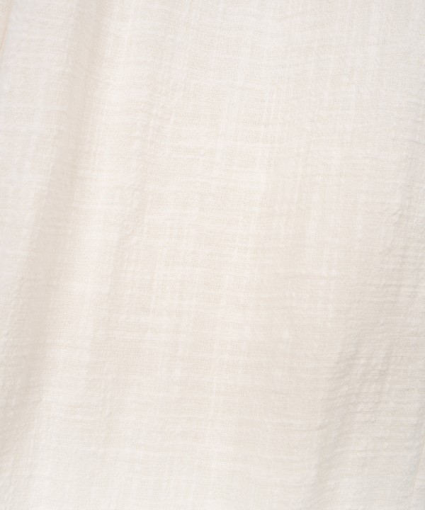 Organic cotton fabric trousers with elastic waistband