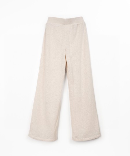 Calça de malha em algodão reciclado