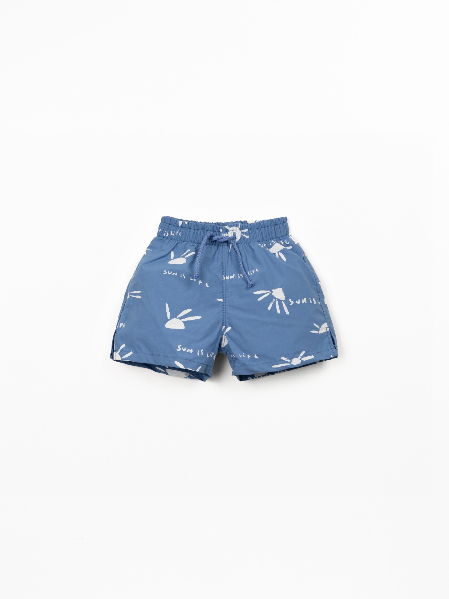 Sun print swim shorts