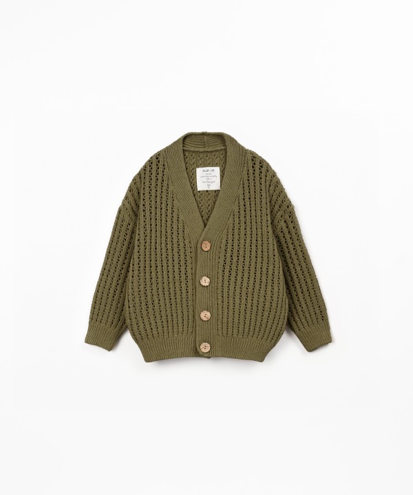 Casaco de malha tricot