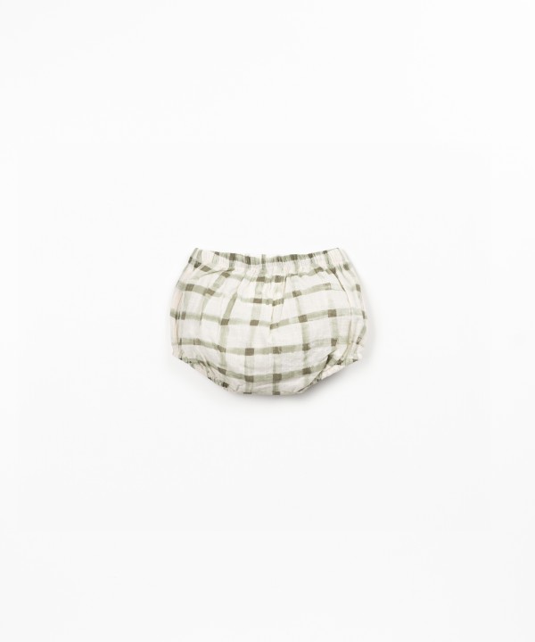 Short en tissu de coton biologique avec imprim?