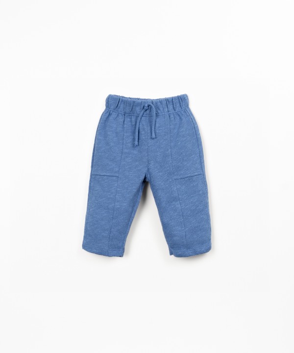 Pantaloni in maglina di cotone biologico