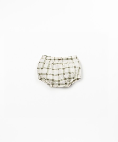 Short en tissu de coton biologique avec imprim?