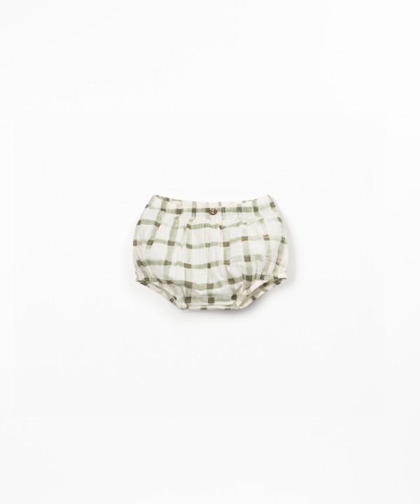 Short en tissu de coton biologique avec imprim?