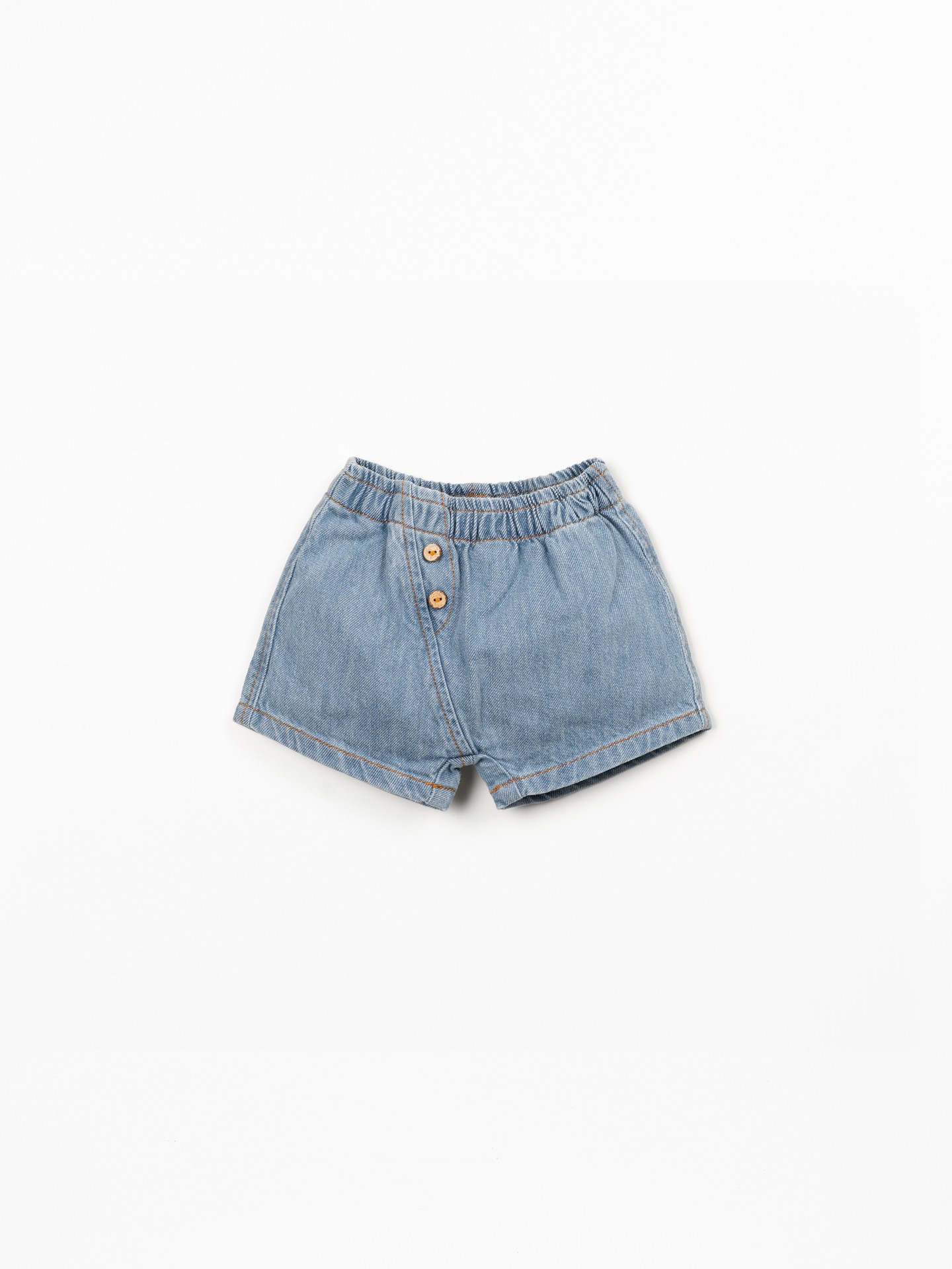 Short en jean en coton