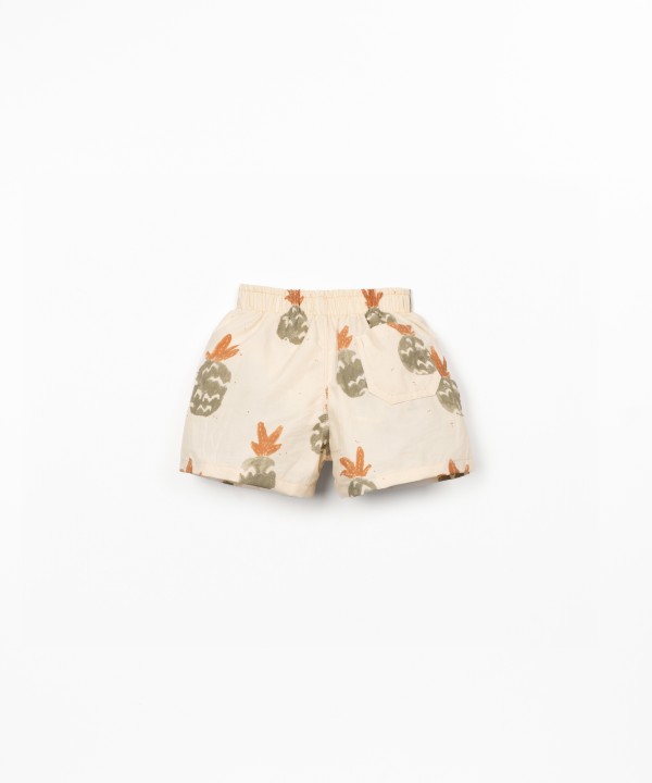 Pantaloncini da bagno con stampa di ananas