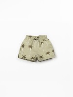 Pantaloncini da bagno con stampa di palme