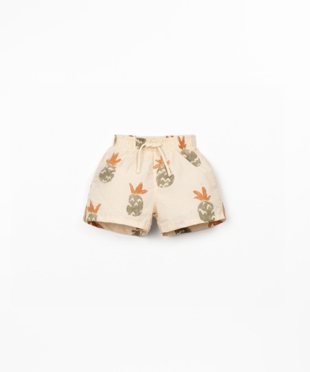 Short de bain imprimé ananas