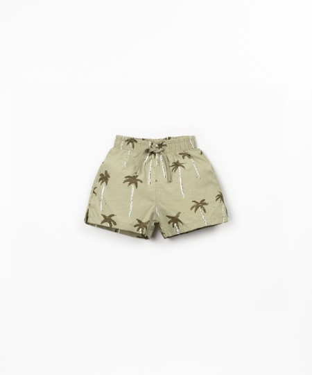 Short de bain � imprim� palmiers