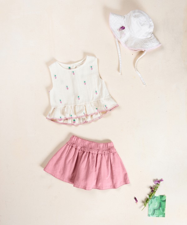 Sombrero de algod�n con ala