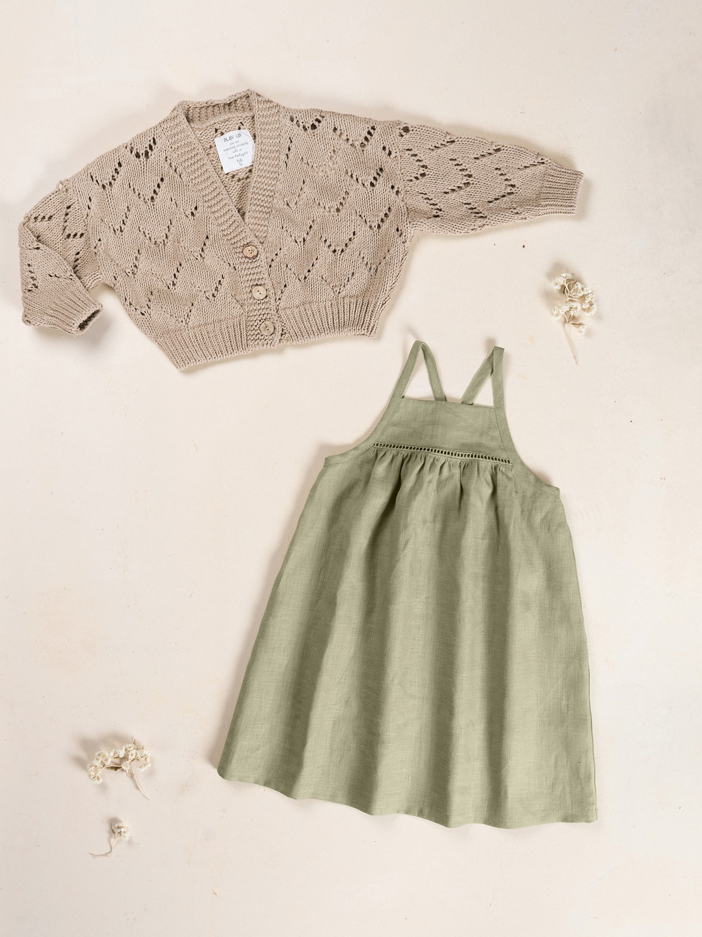 Robe en tissu de lin