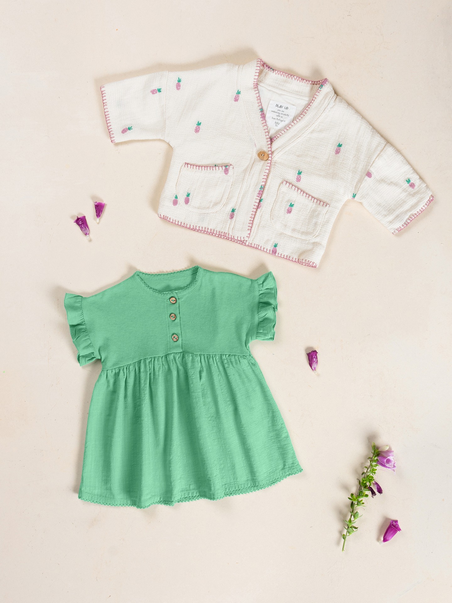 Vestido mezcla de algodón orgánico y algodón reciclado