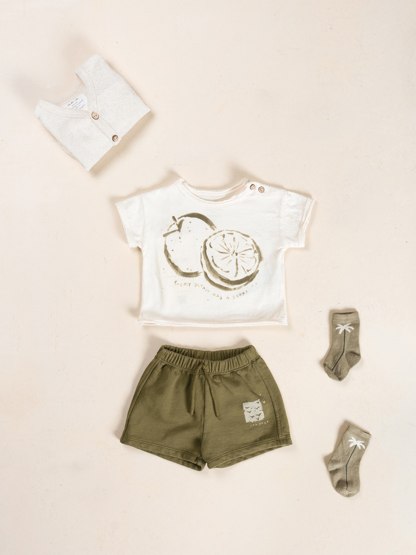 Short en jersey avec motif