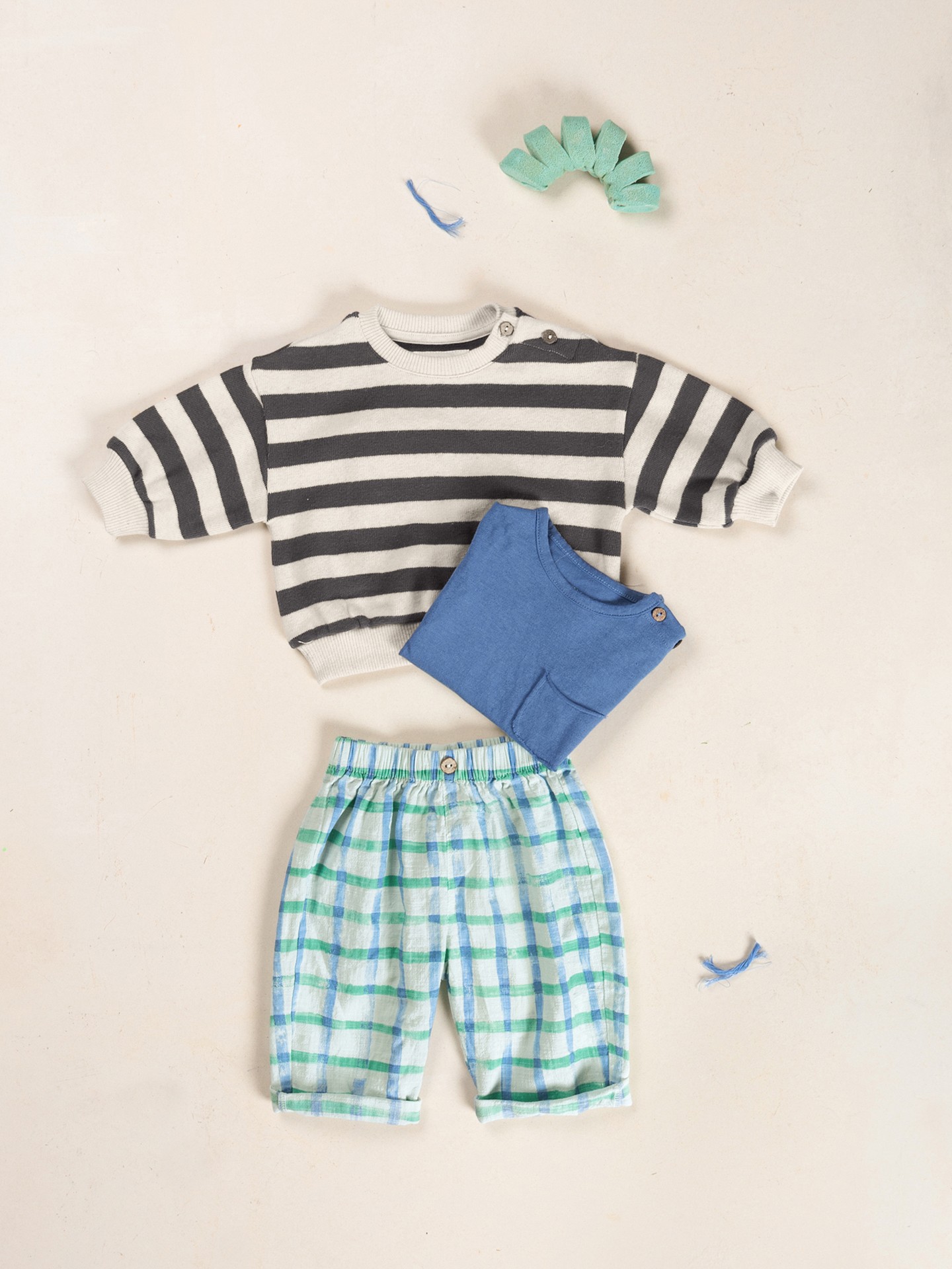 Pantalon en tissu avec fibres naturelles