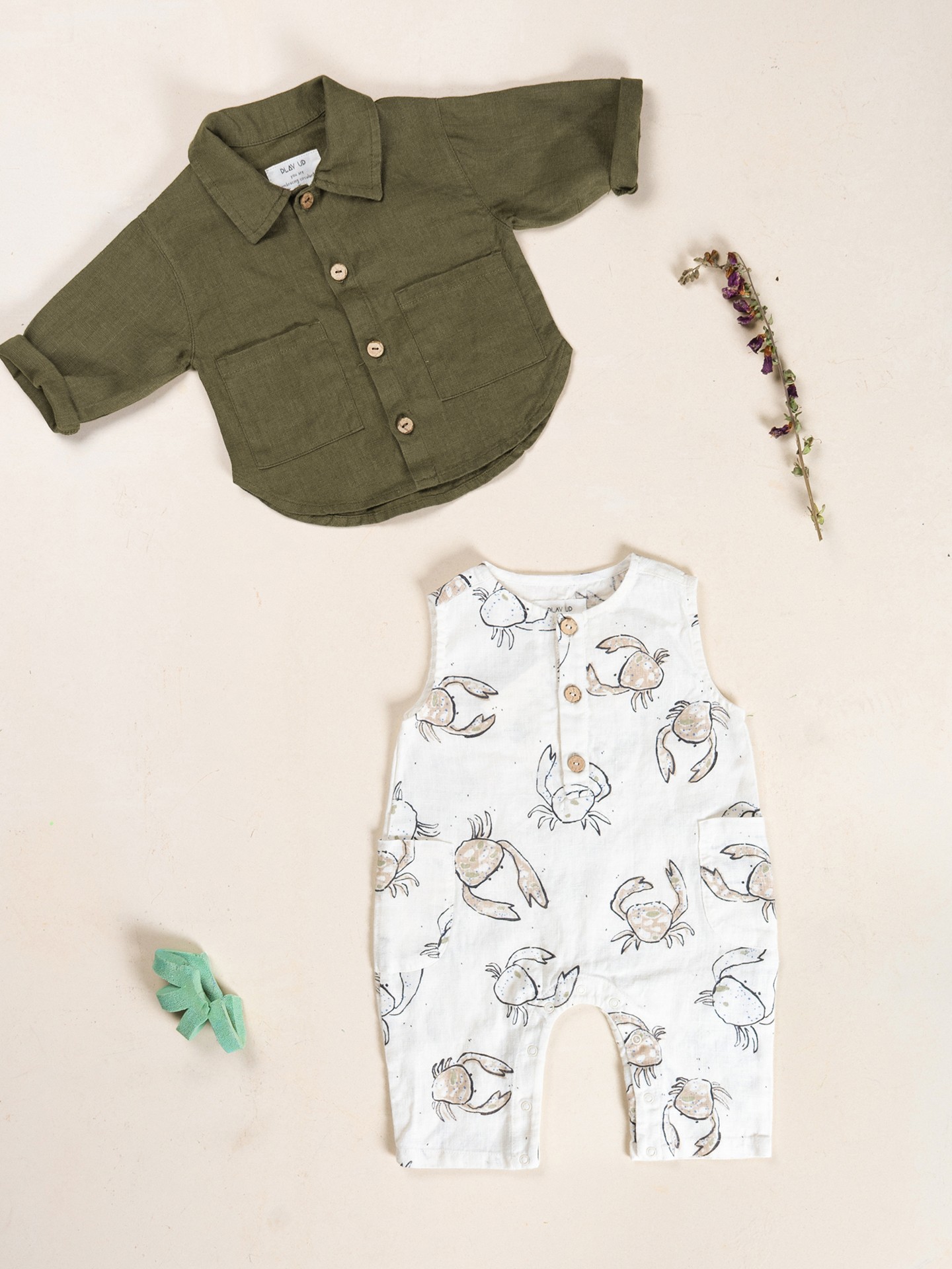 Camisa de tejido de lino