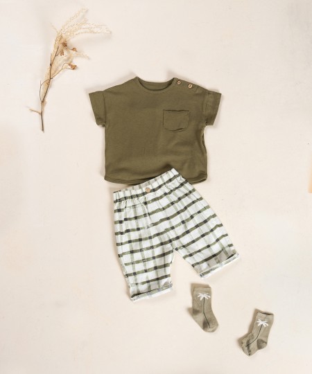 Socks with palm tree design