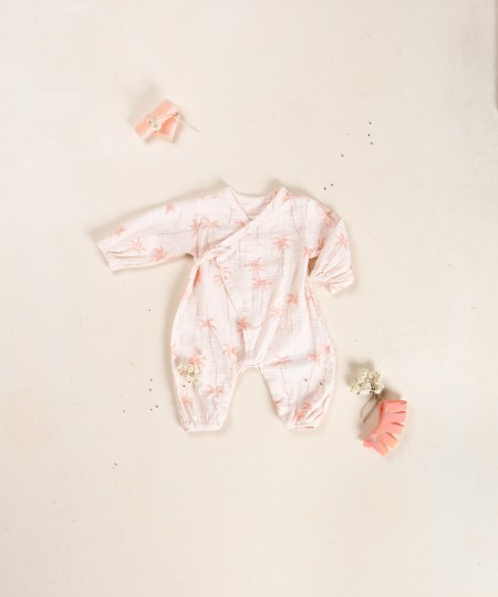 Cotton fabric jumpsuit