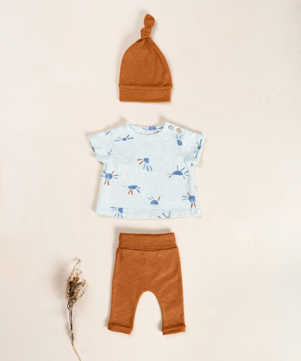 T-shirt in cotone biologico con stampa