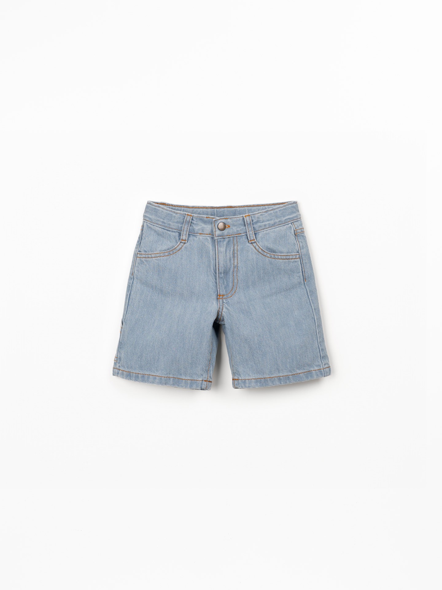Short en denim avec ceinture réglable