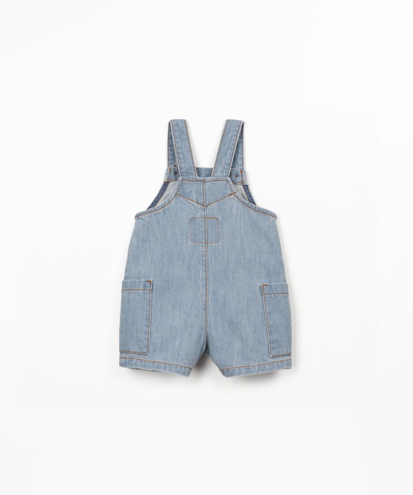 Tuta in denim di cotone