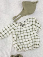 Jumpsuit with checkered print