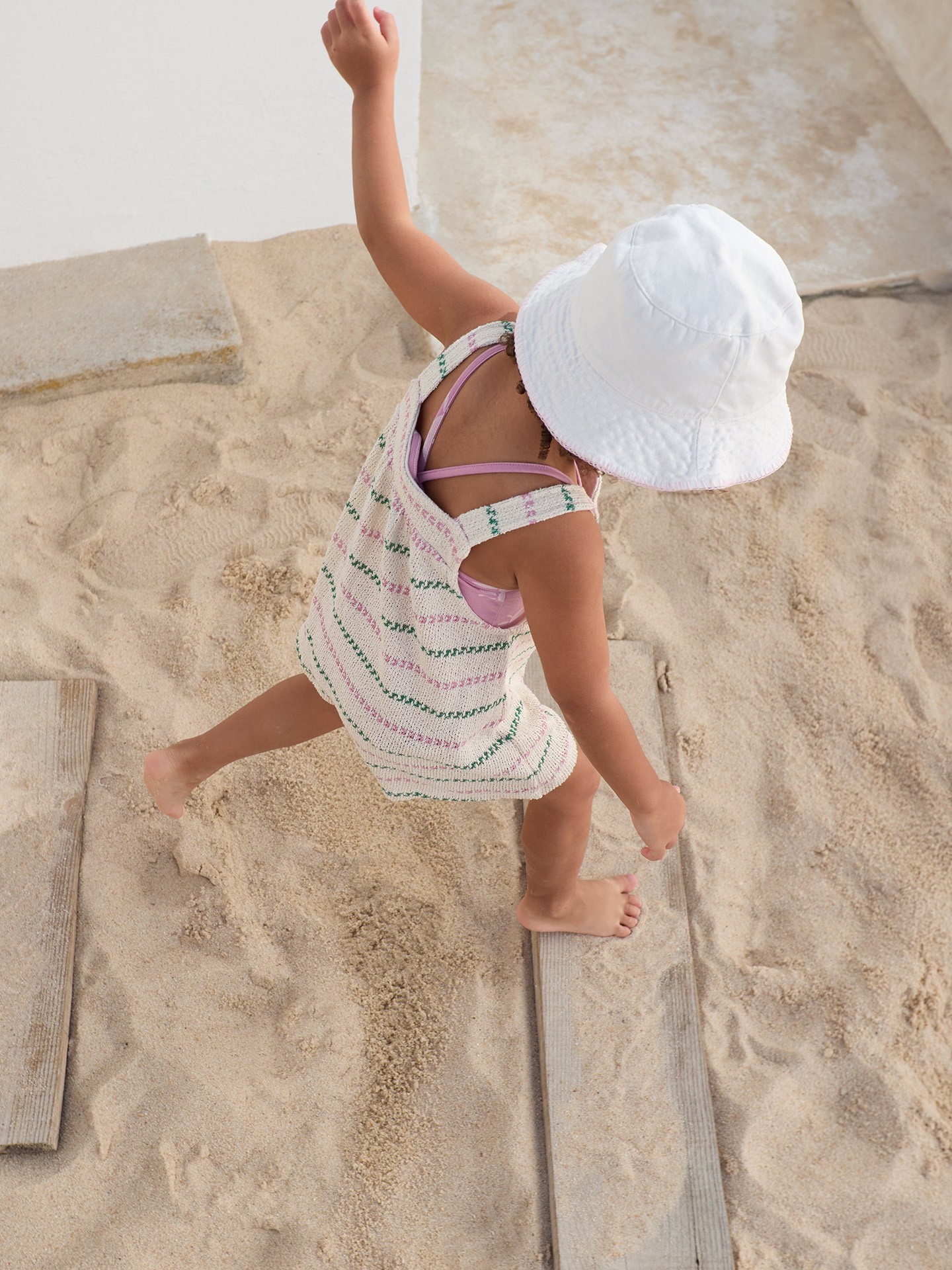 Combinaison en maille à jambe large