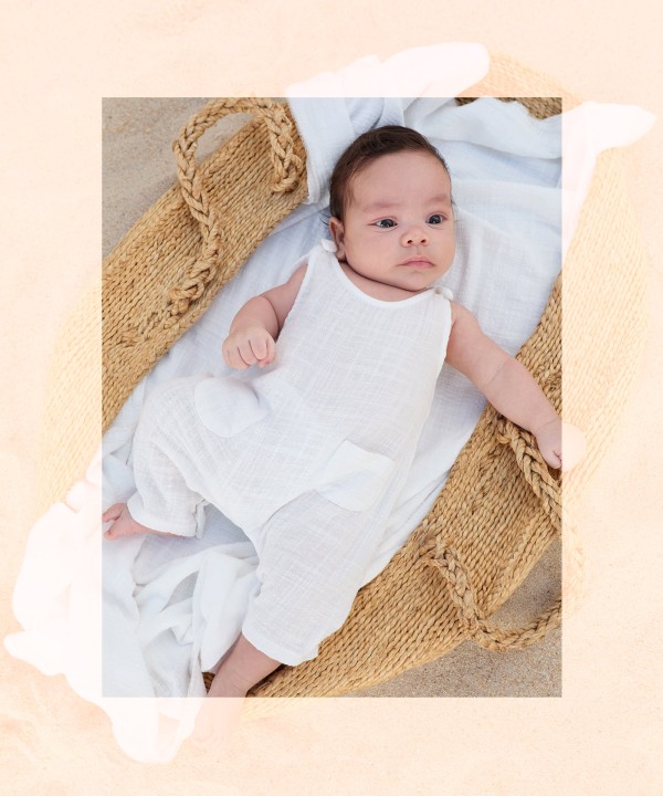 Combinaison en tissu de coton biologique