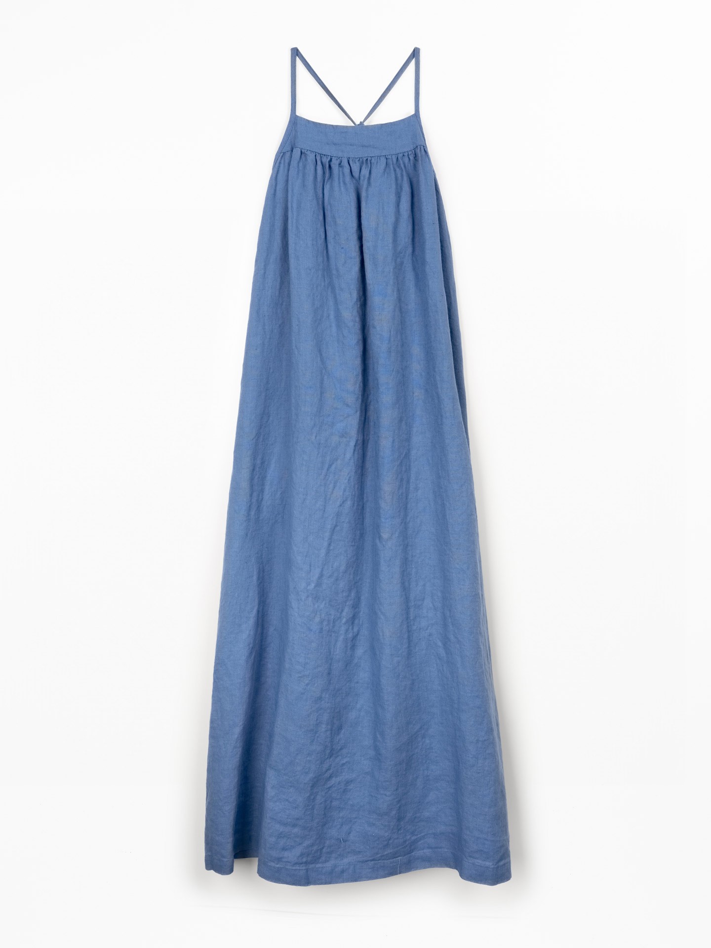 Vestido comprido em linho