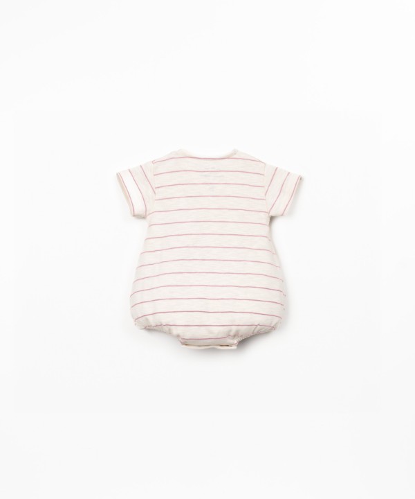 Striped jumpsuit in organic cotton
