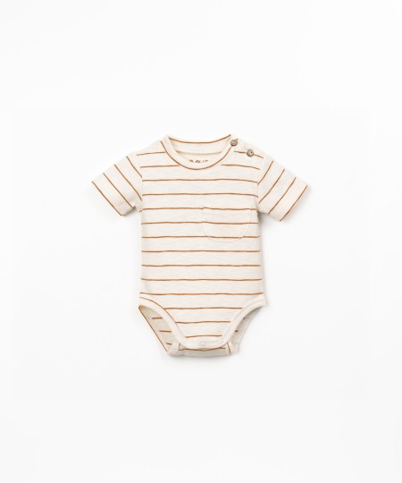 Body en coton biologique à rayures