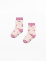 Calcetines jacquard con estampado de peque�as formas